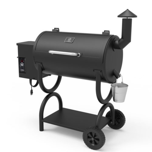 Z GRILLS Wood Pellet Grill 2022 Model 7-in-1 BBQ Smoker for Outdoor Cooking 550SQIN Barbecue Area 10LB Hopper (ZPG-550B)