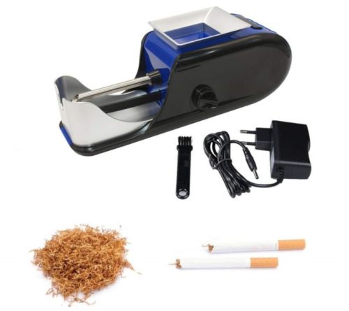 3. genmine Cigarette Rolling Machine Electric Automatic Injector Tobacco Roller Maker (Blue and Black)