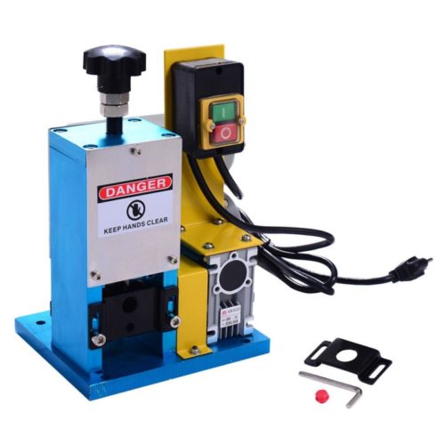 7. Goplus Powered Electric Wire Stripping Machine, 1.5mm-25mm Portable Scrap Cable Stripper for Scrap Copper Recycling
