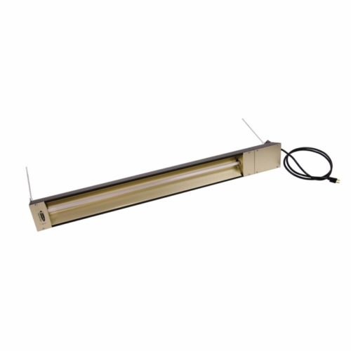 TPI Corporation OCH46-120V-SS Quartz Electric Infrared Heater – Outdoor/Indoor Rated, Stainless Steel, 1500W, 120V. High Standard Heating Equipment