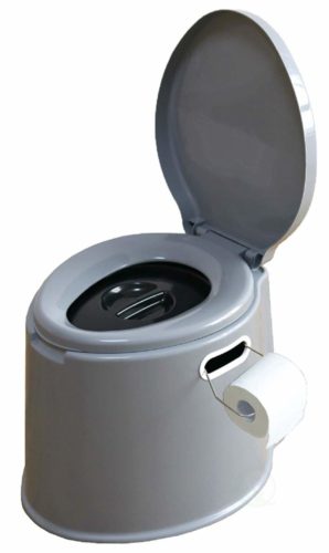 Basicwise Portable Travel Toilet for Camping and Hiking
