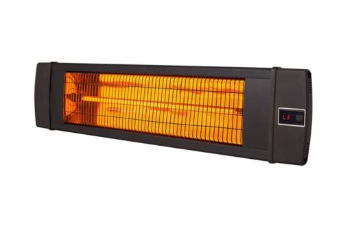 Dr. Infrared Heater 1500W carbon infrared heater indoor outdoor patio garage wall or ceiling Mount with remote, black