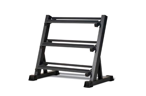 Marcy 3 Tier Metal Steel Home Workout Gym Dumbbell Weight Rack Storage Stand