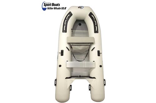 Inflatable Sport Boats Killer Whale 10.8' - Model 330 - Aluminum Floor Dinghy with Seat Bag