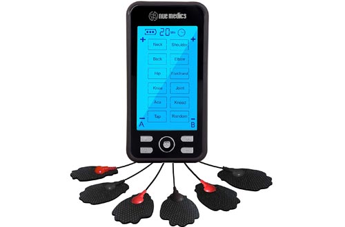 ens Unit Machine Pulse Massager 24 Massage Modes Rechargeable Muscle Stimulators Device with 6 Large Pads for Pain Relief, Body Building Neck Back Pain Relief