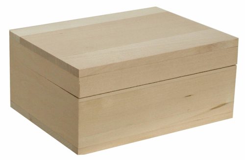  Walnut Hollow Unfinished Wood Classic Box with Hinged Lid for Arts