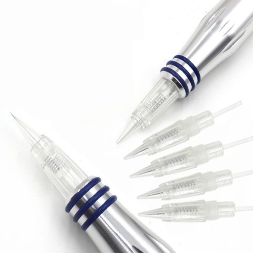 EZTAT2 50Pcs Disposable Stainless Steel Microblading Tattoo Needles for Charmant Permanent Makeup Machine Eyebrow liner3 Flat