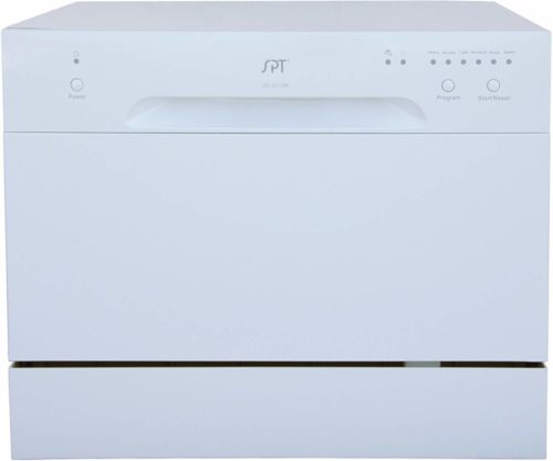 Sunpentown SD-2213W Countertop Dishwasher in White, Gray