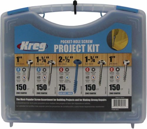 Kreg SK03 Pocket-Hole Screw Kit in 5 Sizes