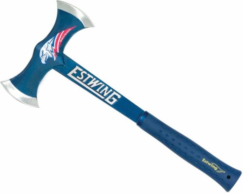 Estwing Double Bit Axe - 38 oz Wood Spitting Tool with Forged Steel Construction & Shock Reduction Grip - E6-DBA