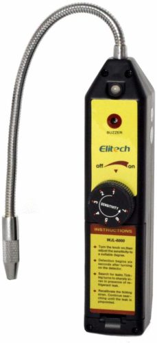 Elitech WJL-6000 Freon Leak Detector Halogen Leak Detector Refrigerant Gas Leakage Tester HVAC Air Condition R22 R410A R134A CFCs HCFCs HFCs Detects High Accuracy