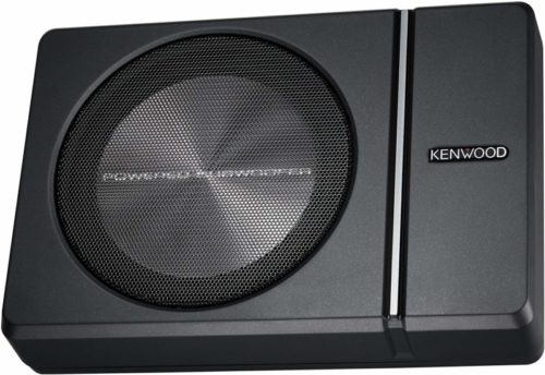 Kenwood KSC-PSW8 250W Max (150W RMS) Single 8" Under Seat Powered Subwoofer Enclosure W/Remote Control