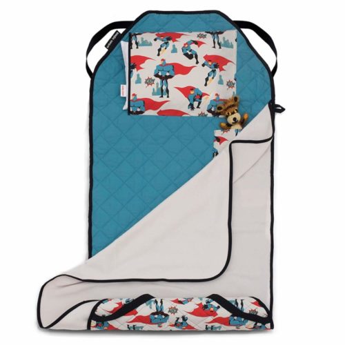 Urban Infant Tot Cot All-in-One Modern Preschool/Daycare Nap Mat with Washable Pillow and Elastic Straps - Urban Dude