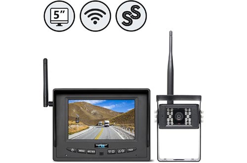 Rear View Safety Wireless Backup Cameras System for RV, Truck, Bus (with Furrion Prewire Bracket) RVS-155W
