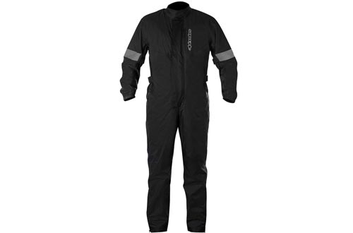 Alpinestars Men's Hurricane Rain Motorcycle Suit, Black, Medium
