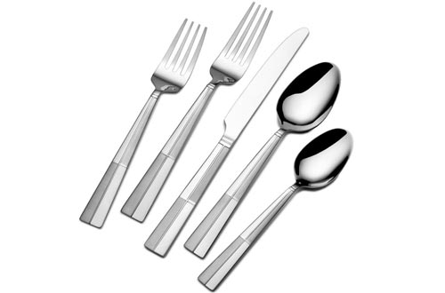 International Silver Arabesque Frost 20-Piece Stainless Steel Flatware Sets, Service for 4