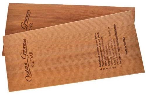 Outdoor Gourmet 7 by 12-Inch Cedar Grilling Planks, 2-Pack
