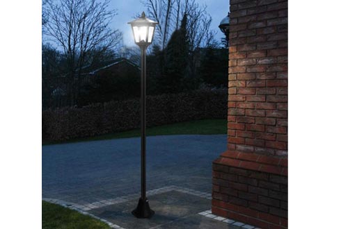 67" Solar Lamp Post Lights Outdoor, Solar Powered Vintage Street Lights for Lawn, Pathway, Driveway, Front/Back Door, Planter Not Included