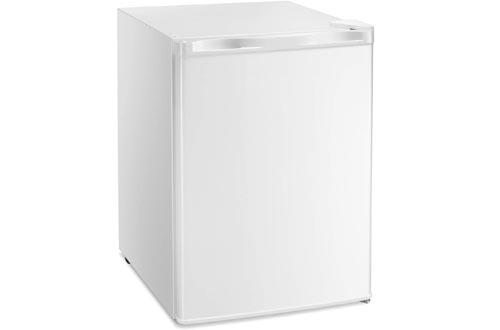 Antarctic Star Compact Chest Upright Freezers Single Door Reversible Stainless Steel Door, Compact Adjustable Removable Shelves for Home Office, 2.1 cu. ft.