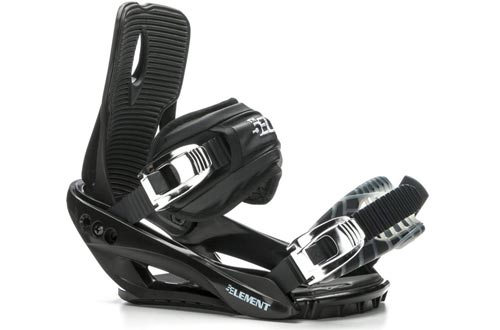 5th Element Stealth 3 Convertible Strap Snowboard Bindings Black