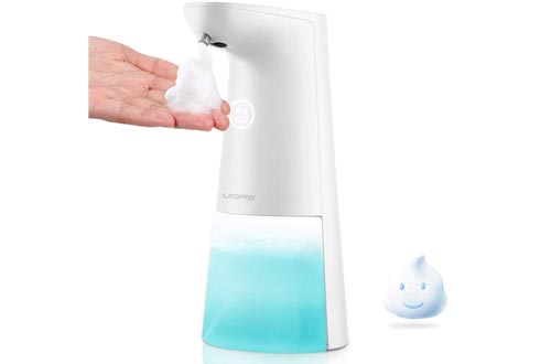 LAOPAO Soap Dispensers, Automatic Foaming Soap Dispensers Hand Free Countertop Soap Dispensers 240ml Xmas Gift Touchless Soap Pump for Bathroom Kitchen