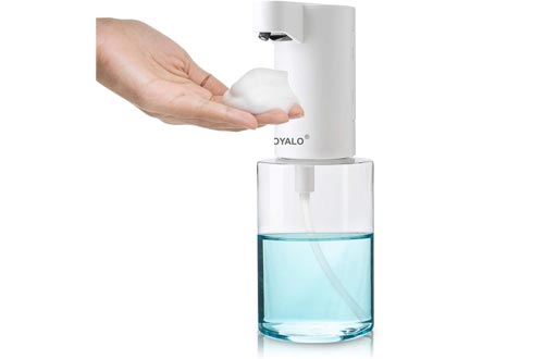 RIOYALO Automatic Soap Dispensers – 12oz Touchless Electric Hand Soap Dispensers – Infrared Motion Battery Operated Auto Foam Pump