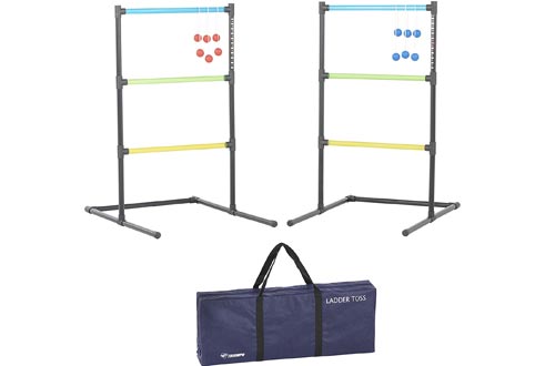 Triumph Classic Ladder Toss Game Set - Includes 6 Soft Bolas and Carry Case