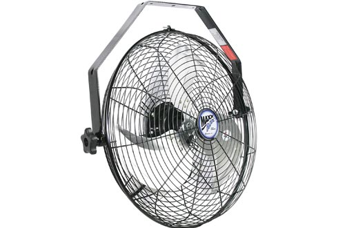 Maxx Air Wall Mount Fans, Commercial Grade for Patio, Garage, Shop, Easy Operation and Powerful CFM (18" Residential Wall Mount)
