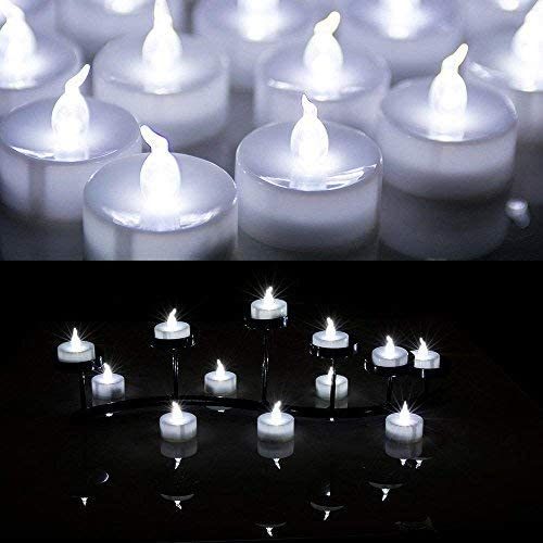 AGPtek®-24-PCS-LED-Tealights-Battery-Operated-flameless-Candles-Lights-For-Wedding-Birthday-Party-White