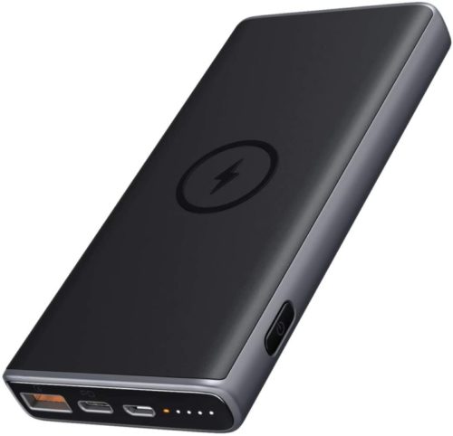 USB C Power Bank with QC 3.0, Wireless Charging Compatible with iPhone