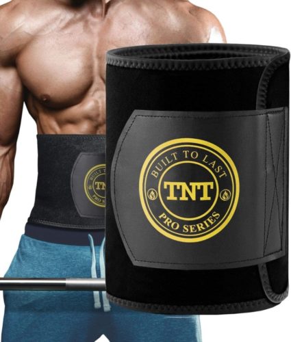 TNT Pro Series Waist Trimmer for Women and Men - Waist Trainer for Weight Loss Sweat Belt - Belly Fat Slimming Stomach Band - Lumbar Support Neoprene Wrap
