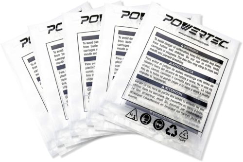 POWERTEC 70010 Clear Plastic Dust Collection Bags, 19-1/2 -Inch x 41-Inch | Dust Collector Bags for machine with 19-1/2” Filter Drum – 5 Pack