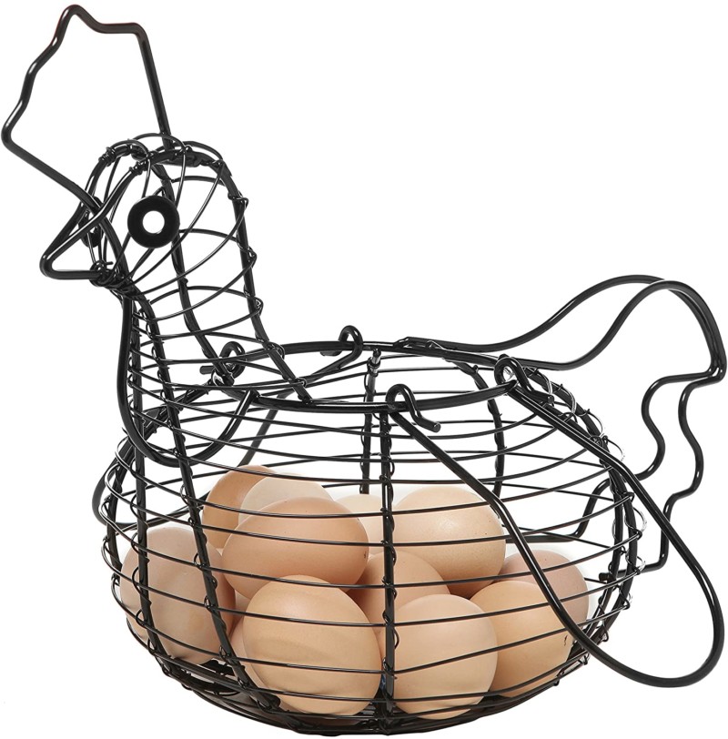 Farmhouse-Style-Black-Metal-Wire-Chicken-Design-Egg-Basket-Decorative-Kitchen-Storage-Baskets