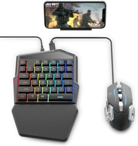 IFYOO-Gaming-Keyboard-and-Mouse-Combo-Set-for-Mobile-Games-Controller-Compatible-with-iPhone-iPadNot-Support-13.4-or-Above-Android-Phone-Table-for-PUBG-Mobile-Fortnitee-Mobile-Call-of-Duty
