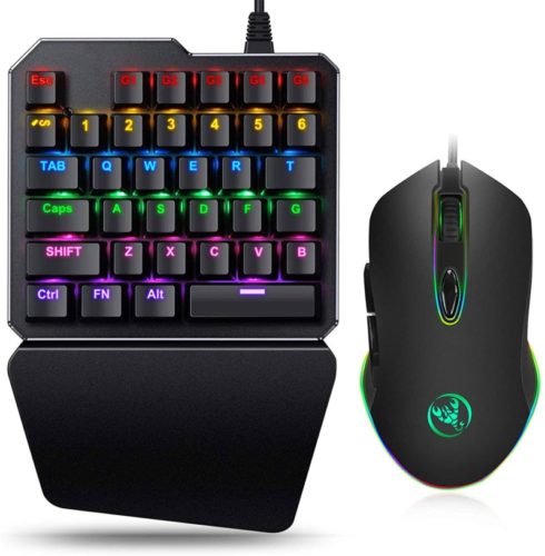 Linkstyle-RGB-One-Handed-Gaming-Keyboard-and-Mouse-Combo-USB-Wired-Mechanical-Feeling-Keypad-with-Wrist-Rest-Support-LED-Backlit-Mouse-for-Laptop-PC-Computer-Game-and-Work