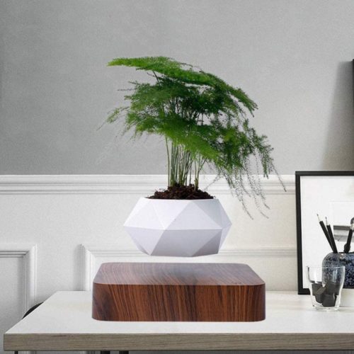 Magnetic Levitation Pot Potted Plant Levitating Air Bonsai for Seasonal Decoration of Home and Garden (Without Plants)
