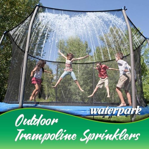 Tesmotor-Trampoline-Sprinkler-Outdoor-Water-Park-Sprinkler-for-Kids-Summer-Fun-Outside-Water-Toy-Attached-on-Trampoline-Safety-Net-Enclosure（39ft）