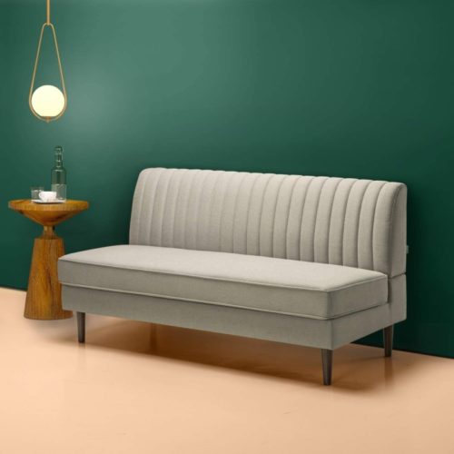 Zinus Jocelyn Contemporary 65 Inch Armless Sofa, Beige
