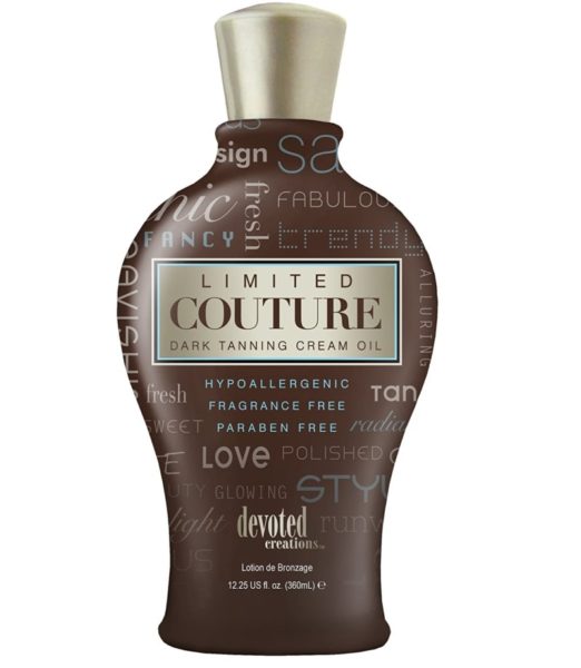 13. Devoted Creations Limited Couture Hypoallergenic Paraben Free Dark Tanning Creme Oil