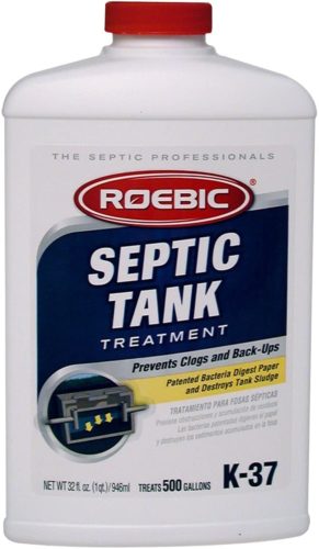 Roebic K-37-Q Septic Tank Treatment Removes Clogs, Environmentally Friendly Bacteria Enzymes Safe for Toilets, Sinks, and Showers, Works for 1 Year, 32 Ounces, 32 Fl Oz TOP 10 BEST SEPTIC TANK TREATMENTS IN 2022 REVIEWS