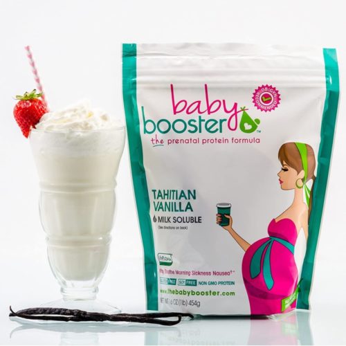 Prenatal Vitamin Supplement Shake - Baby Booster Tahitian Vanilla - 1lb bag - OBGYN Approved - All Natural - Tastes Great - Vegetarian DHA - High Protein - Folic Acid - B6 - Great for Morning Sickness