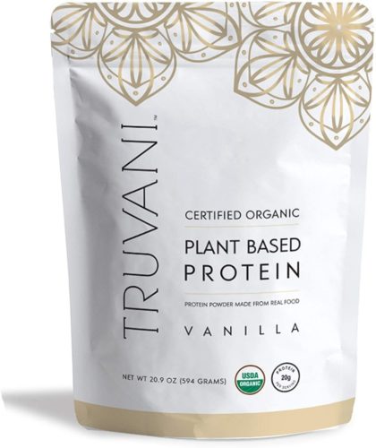 Truvani - Plant Based Protein Powder - Vanilla, Net WT 20.9oz(594 Grams)