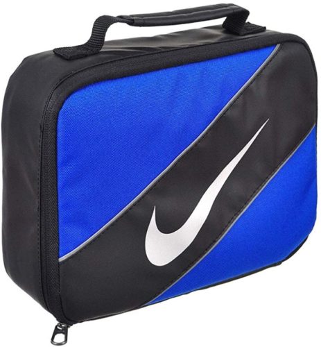 Nike Contrast Insulated Reflective Game Royal Tote Lunch Bag , Blue and Black , One Size