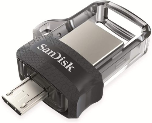 SanDisk-128GB-Ultra-Dual-Drive-M3.0-for-Android-Devices-and-Computers-MicroUSB-USB-3.0-SDDD3-128G-G46Black