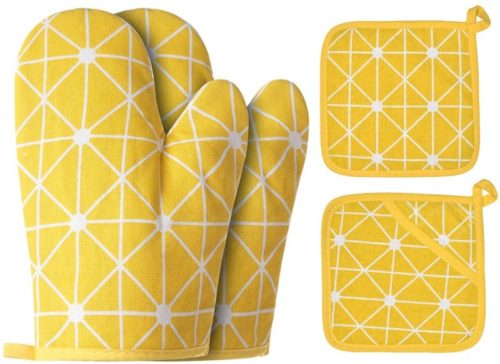 #8. Win Change Oven Mitts for Indoors Outdoors