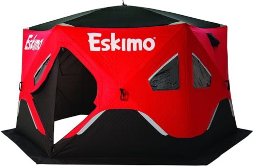Eskimo FF6120I FatFish Insulated Pop-up Portable 6-Sided Ice Shelter, 5-7 Person TOP 10 BEST PORTABLE ICE FISHING SHELTERS IN 2022 REVIEW