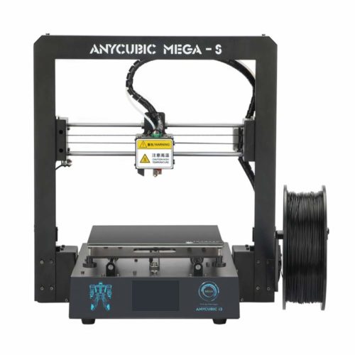 ANYCUBIC Mega-S New Upgrade 3D Printer with Extruder and Suspended Filament Rack + Free Test PLA Filament, Works with TPU/PLA/ABS