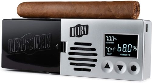 Cigar-Oasis-Ultra-3.0-Electronic-Humidifier-for-50-100-Cigar-Count-Desktop-Humidors-–-Slim-Sleek-Profile-with-lid-Mount-Option-–-The-Original-Set-it-and-Forget-it-humidification-Solution
