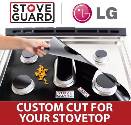 LG Stove Protectors - Stove Top Protector for LG Gas Ranges - Ultra Thin, Easy Clean Stove Liner