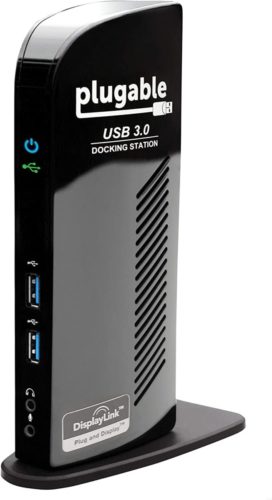 Plugable USB 3.0 Universal Laptop Docking Station Dual Monitor for Windows (Dual Video: HDMI and DVI/VGA/HDMI, Gigabit Ethernet, Audio, 6 USB Ports) TOP 10 BEST LAPTOP DOCKING STATIONS IN 2022 REVIEWS